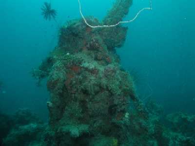The stern gun of the Hanakawa